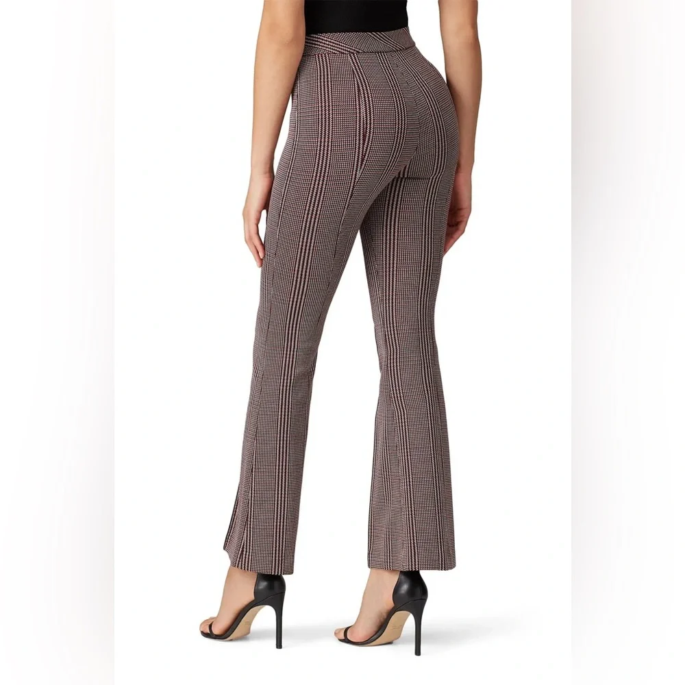 Rosetta Getty Plaid Cropped Flare Trousers - Picture 3 of 12